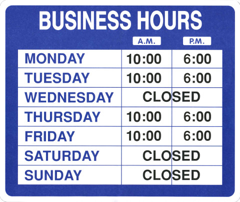 Business Hours